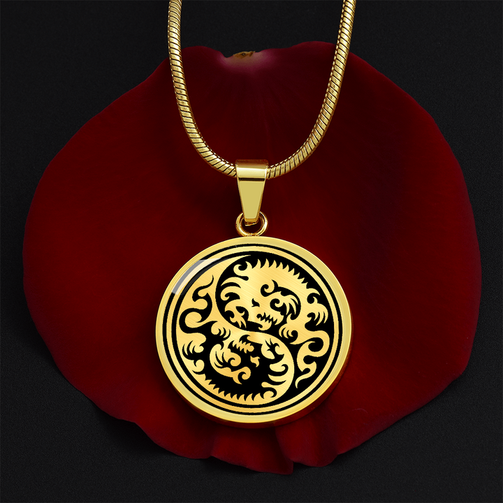 Yin Yang Dragon Necklace