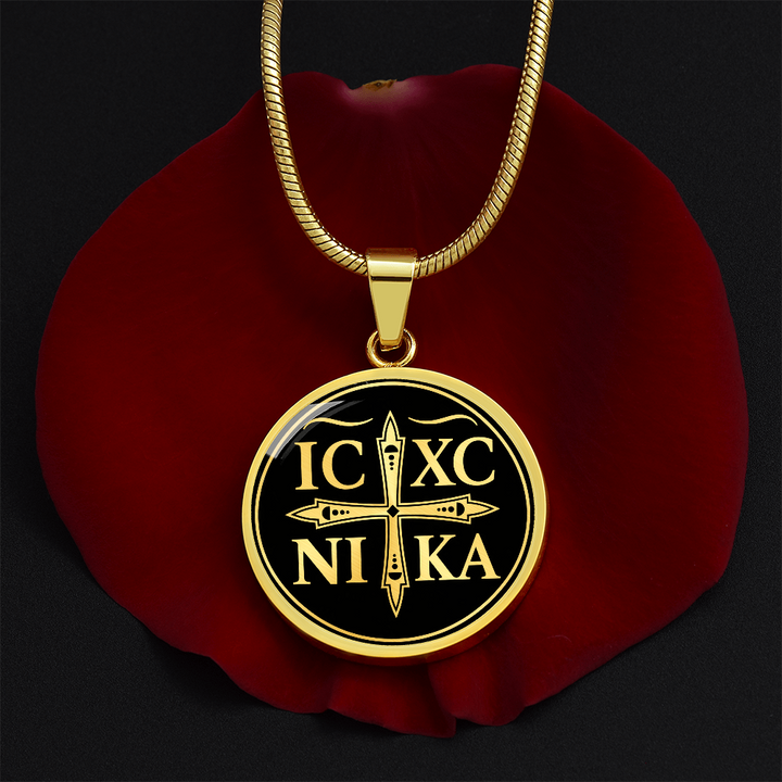 Chi Rho Cross Necklace