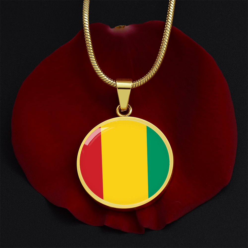 Guinea Flag Pendant Necklace