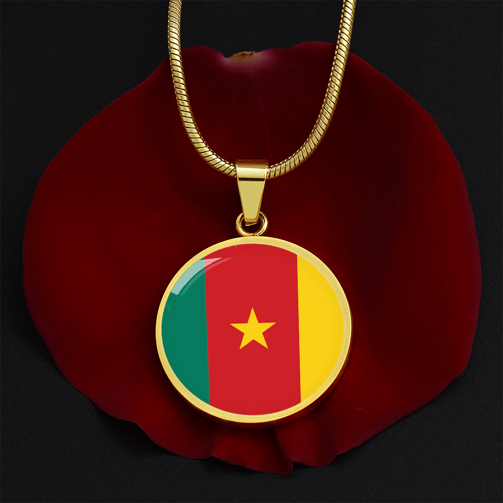 Cameroon Flag Pendant Necklace