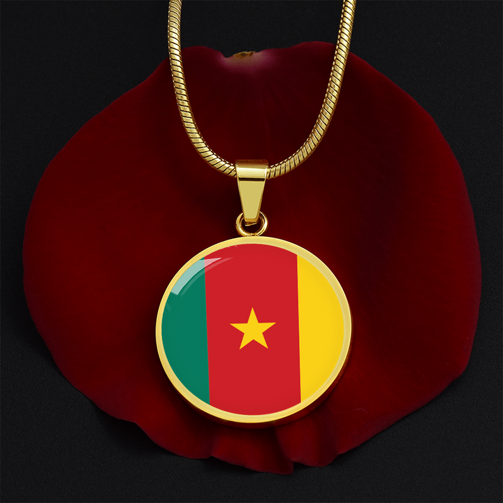 Cameroon Flag Pendant Necklace