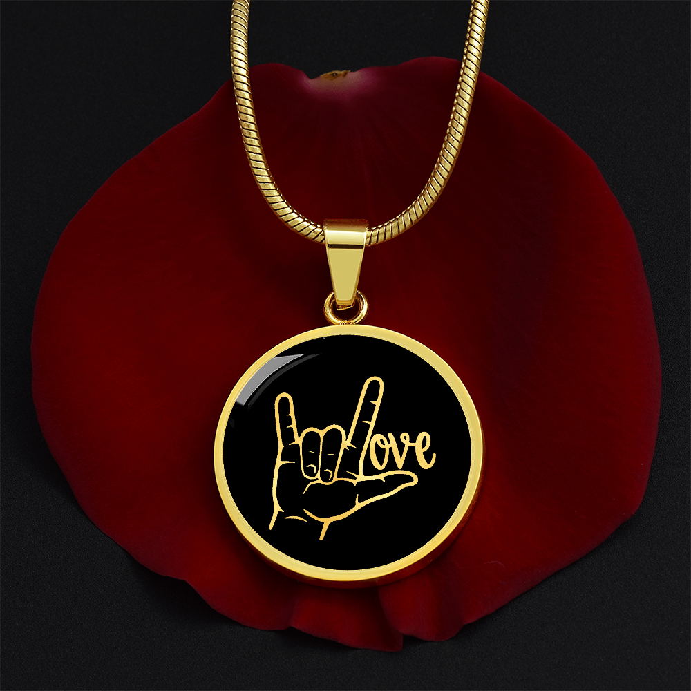 Love Sign Language Necklace