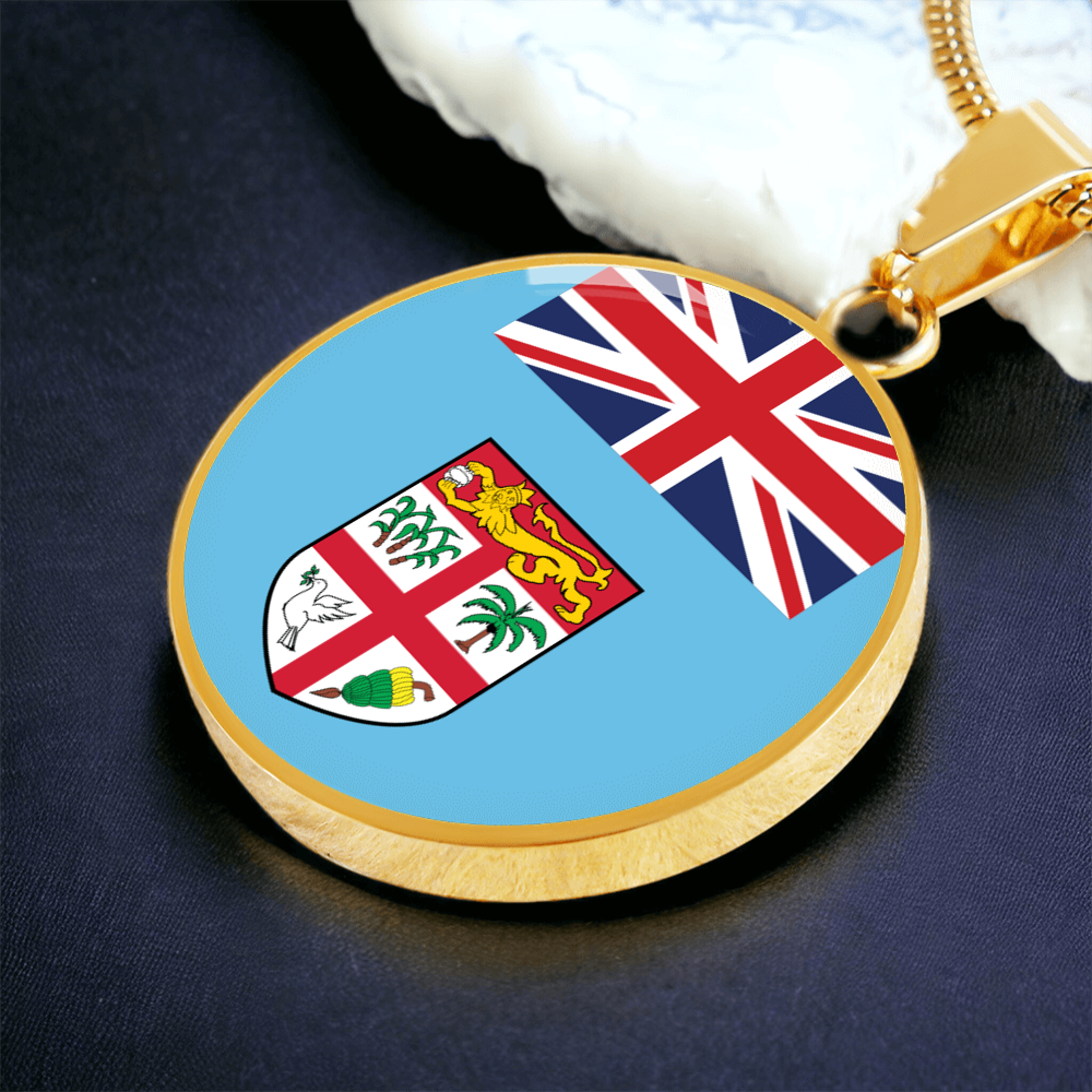 Fiji Flag Pendant Necklace