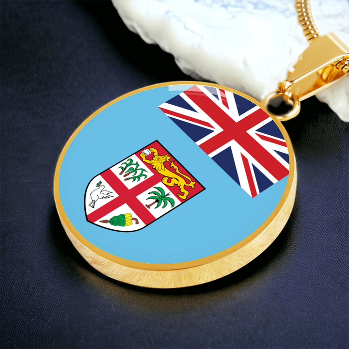 Fiji Flag Pendant Necklace