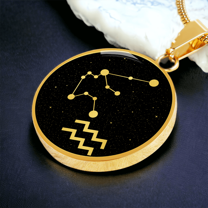 Aquarius Zodiac Necklace