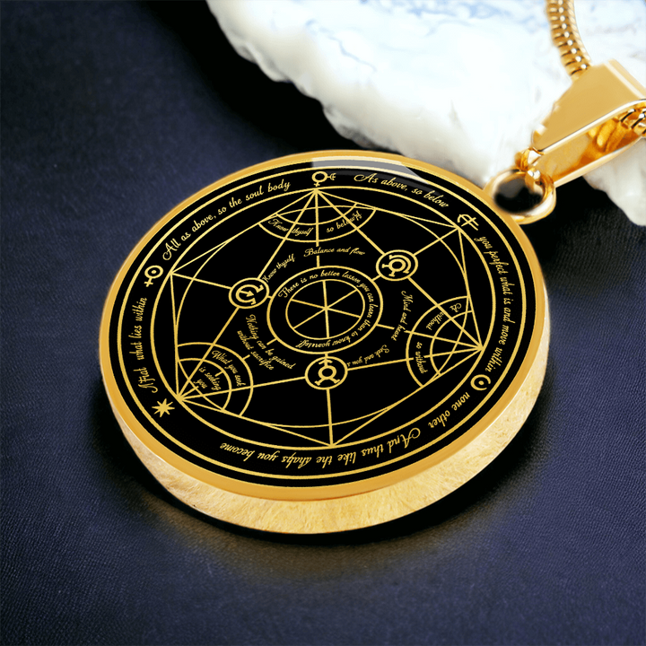 Sacred Geometry & Spiritual Wisdom Necklace