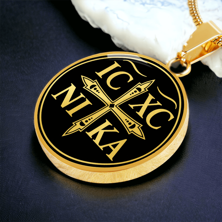 Chi Rho Cross Necklace