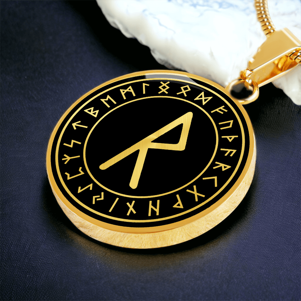 Raido Rune Viking Necklace