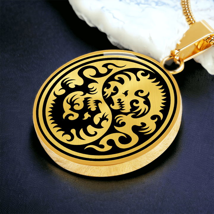 Yin Yang Dragon Necklace