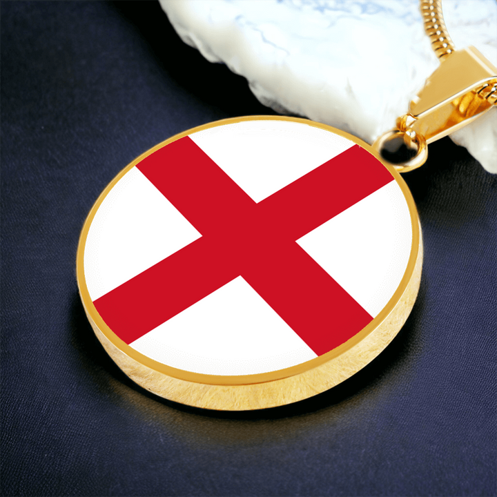England Flag Pendant Necklace