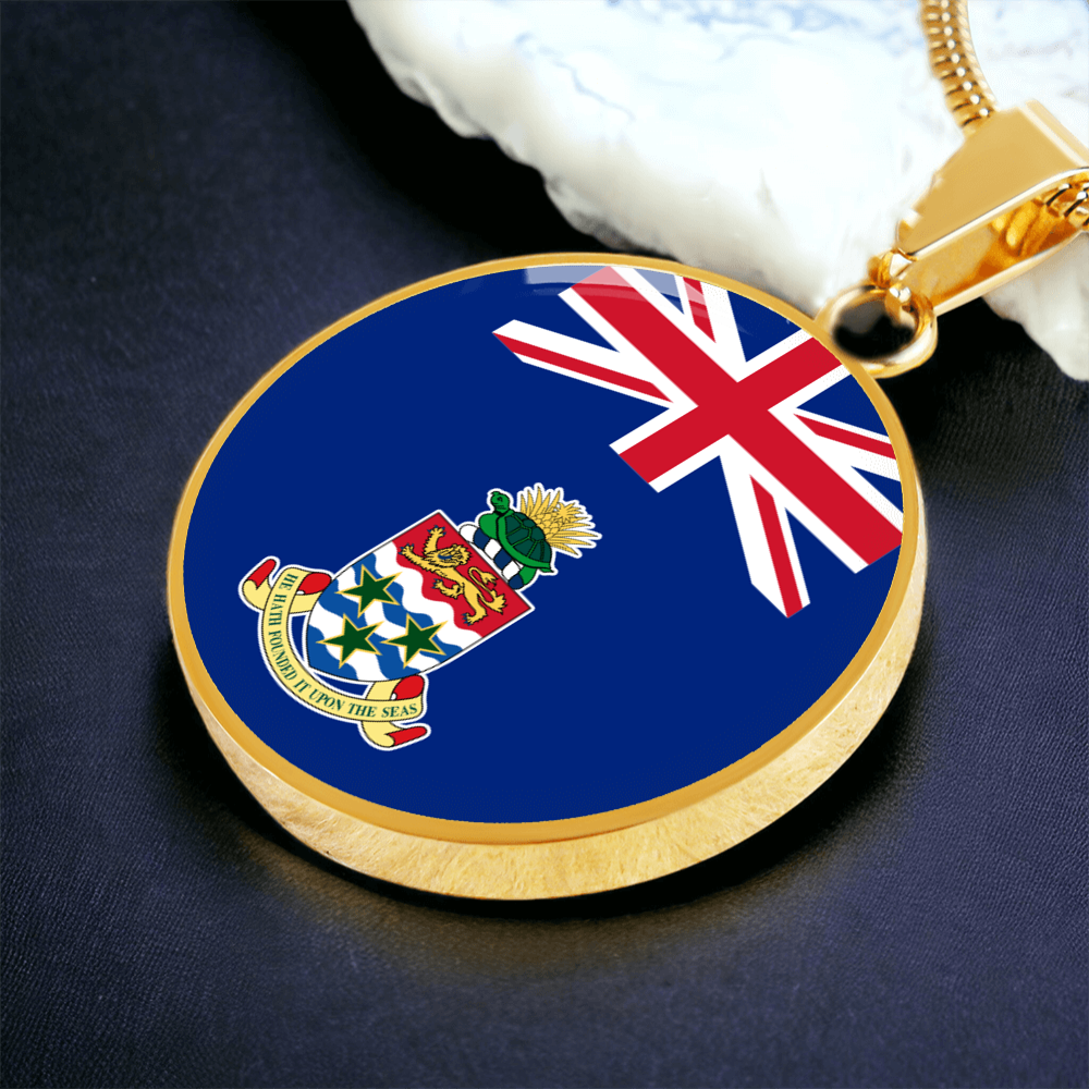 Cayman Islands Flag Pendant Necklace
