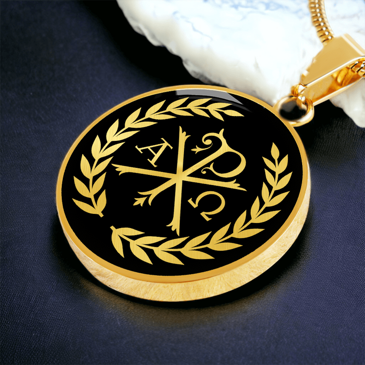 Chi Rho Christian Necklace