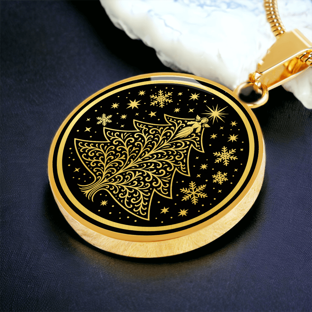 Angel Christmas Tree Necklace