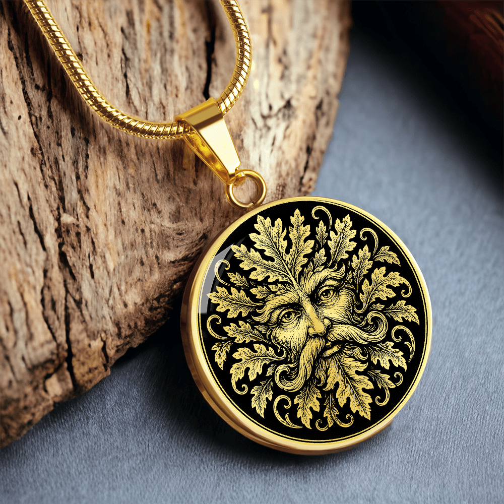 Green Man Nature Spirit Necklace