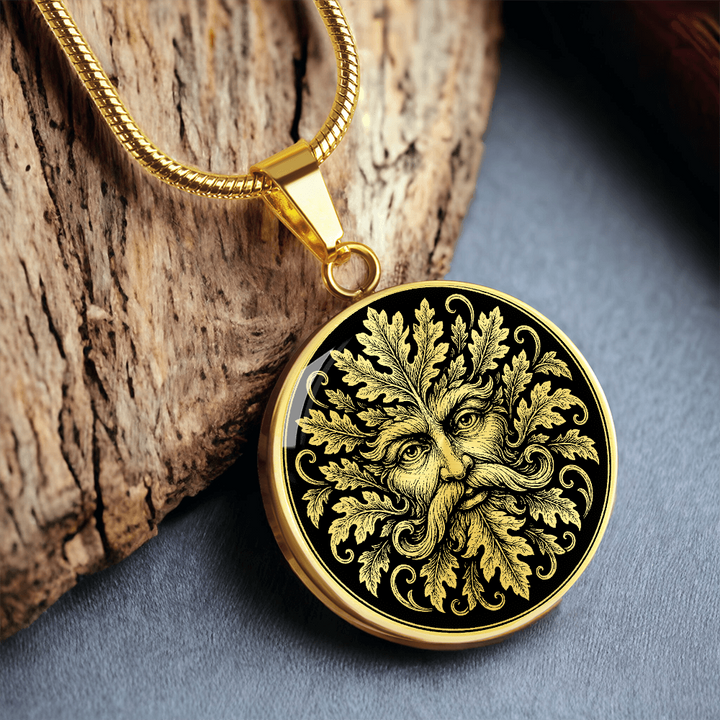 Green Man Nature Spirit Necklace