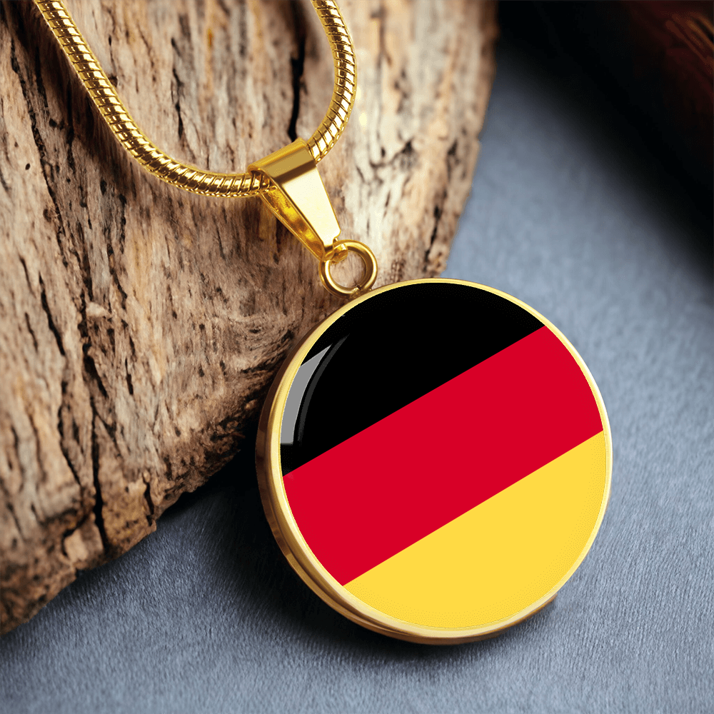 Germany Flag Pendant Necklace