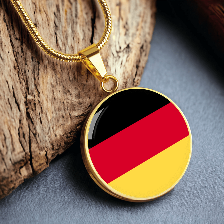 Germany Flag Pendant Necklace