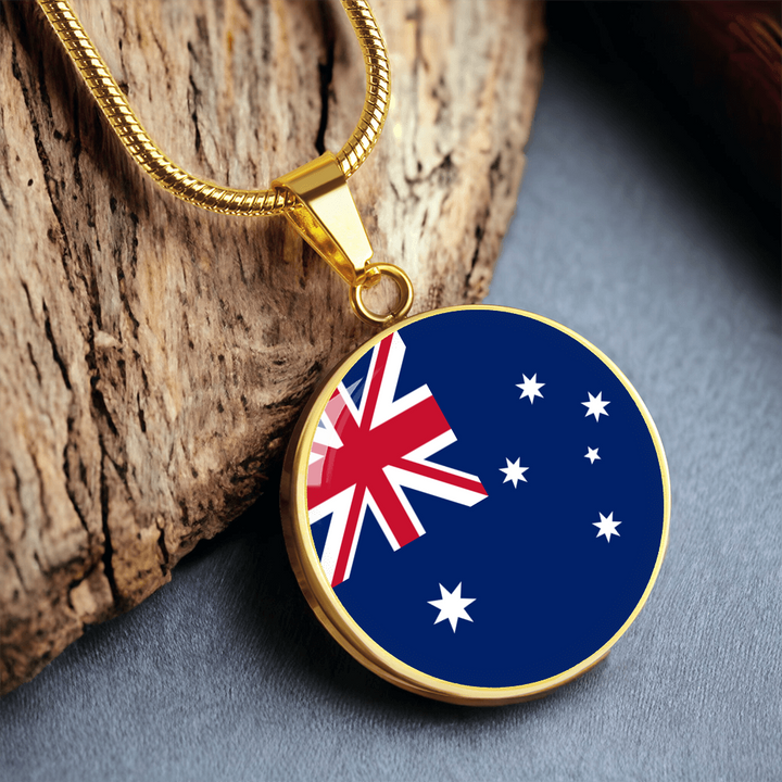Australia Flag Pendant Necklace