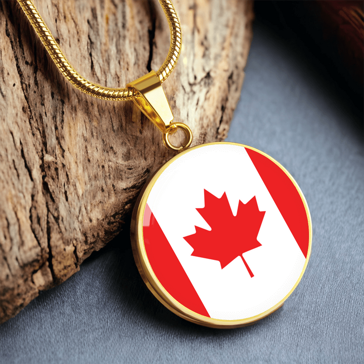 Canada Flag Pendant Necklace
