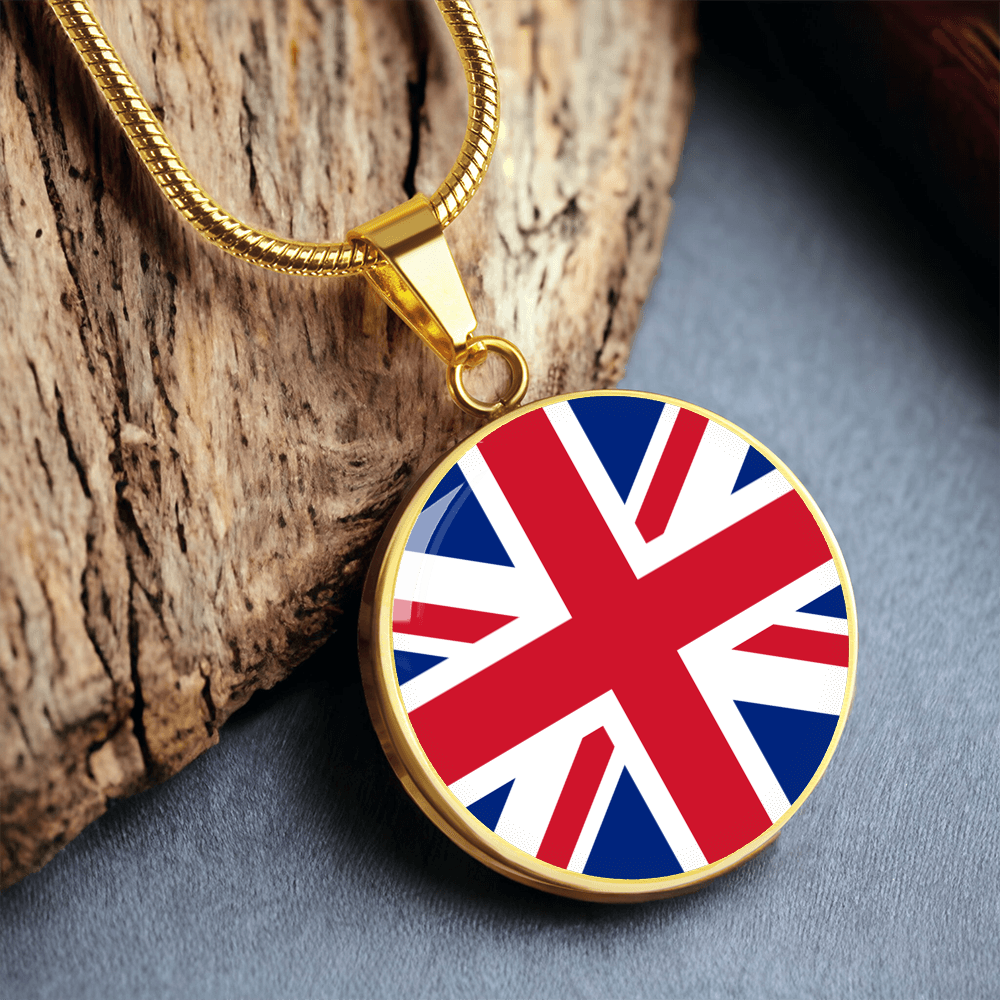 United Kingdom Flag Pendant Necklace