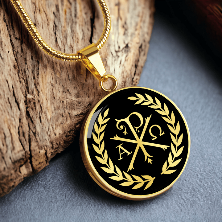 Chi Rho Christian Necklace