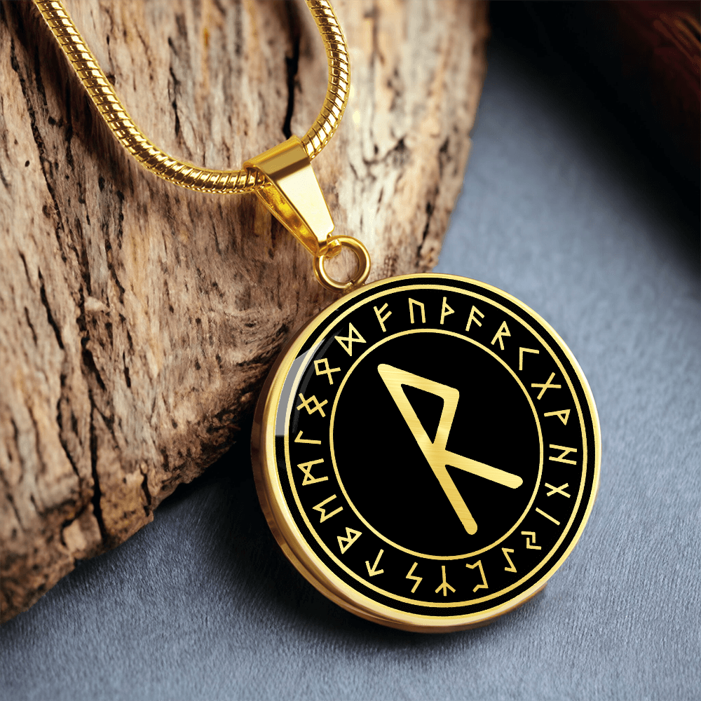Raido Rune Viking Necklace