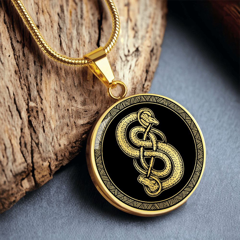 Twin Serpent Necklace
