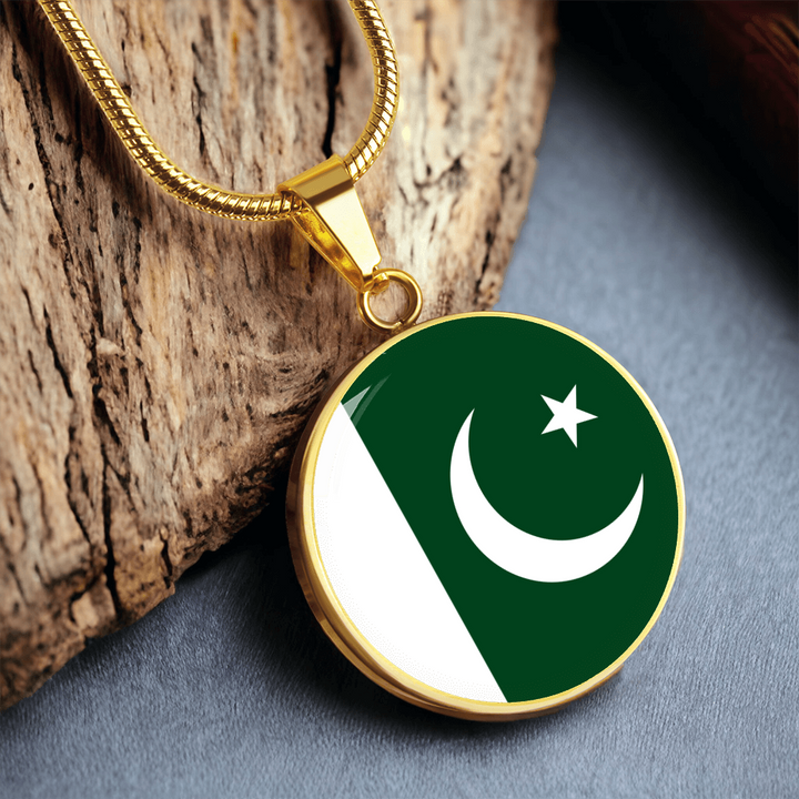 Pakistan Flag Pendant Necklace