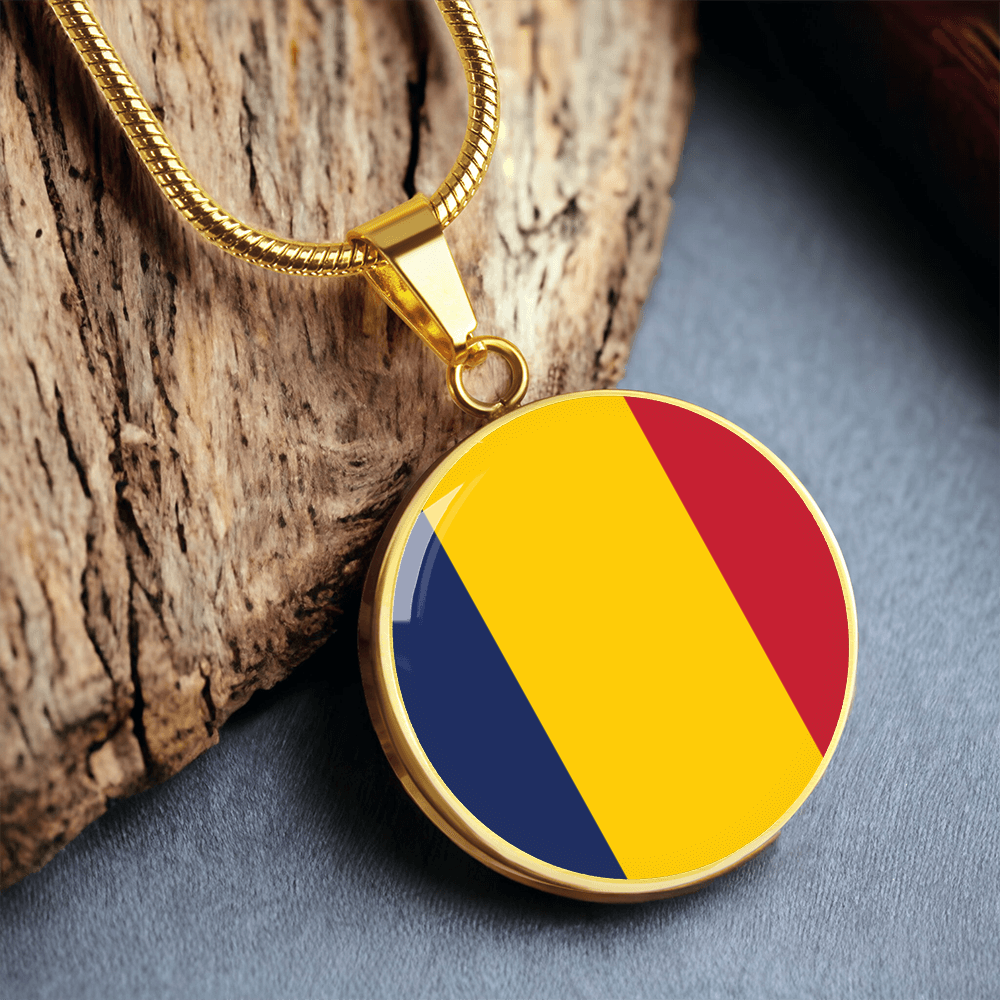 Chad Flag Pendant Necklace