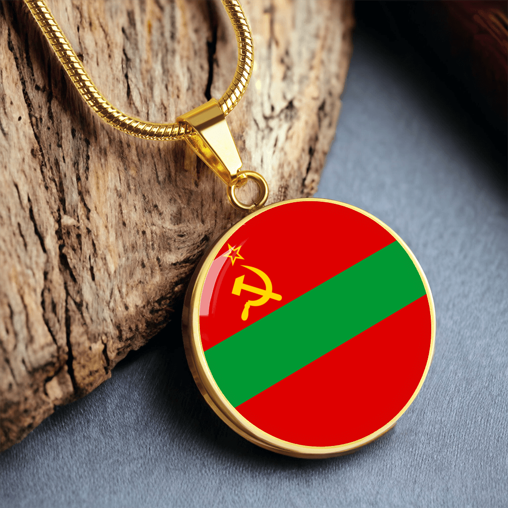 Transnistria Flag Pendant Necklace