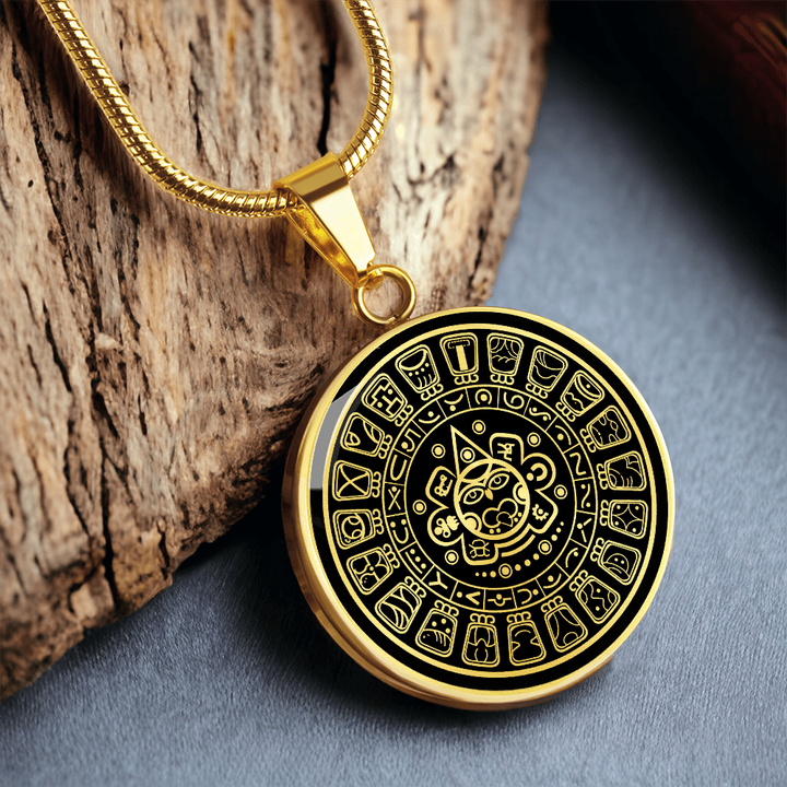 Mayan Calendar Necklace