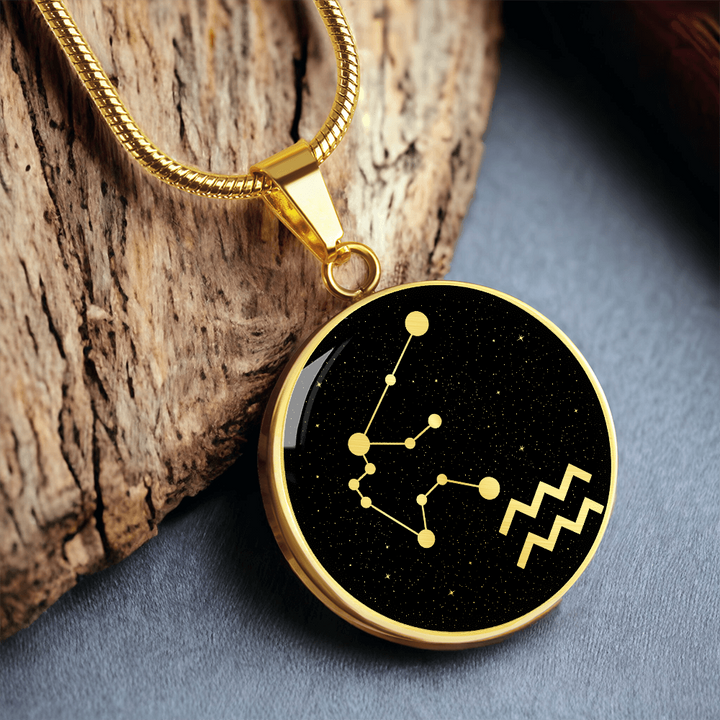 Aquarius Zodiac Necklace