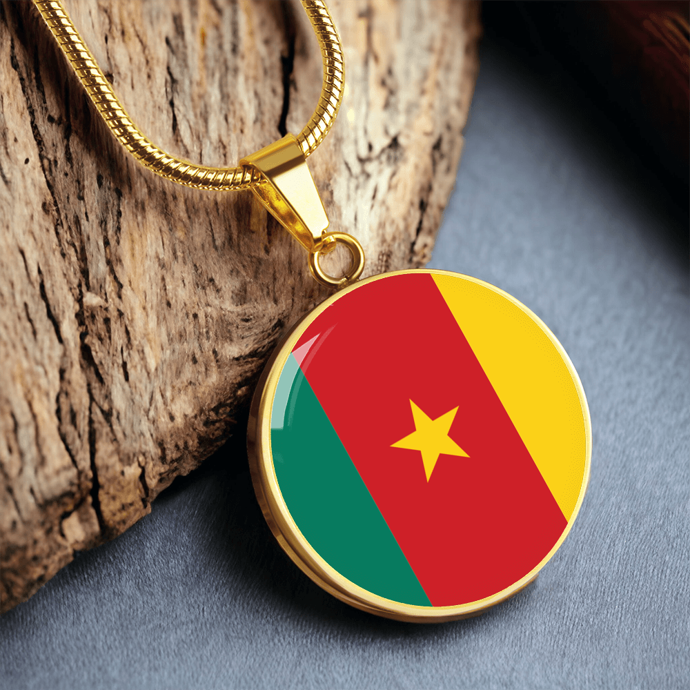 Cameroon Flag Pendant Necklace