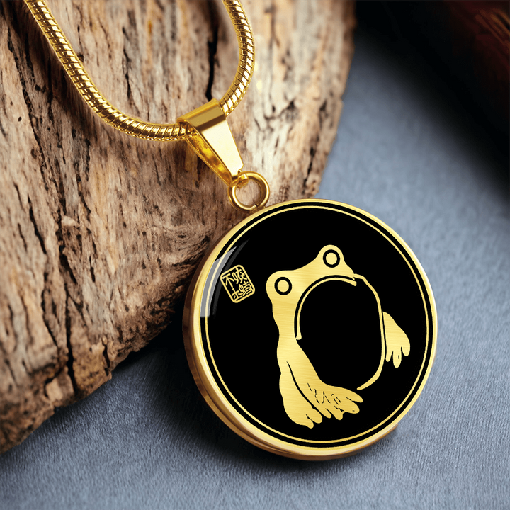 Golden Frog Spirit Necklace