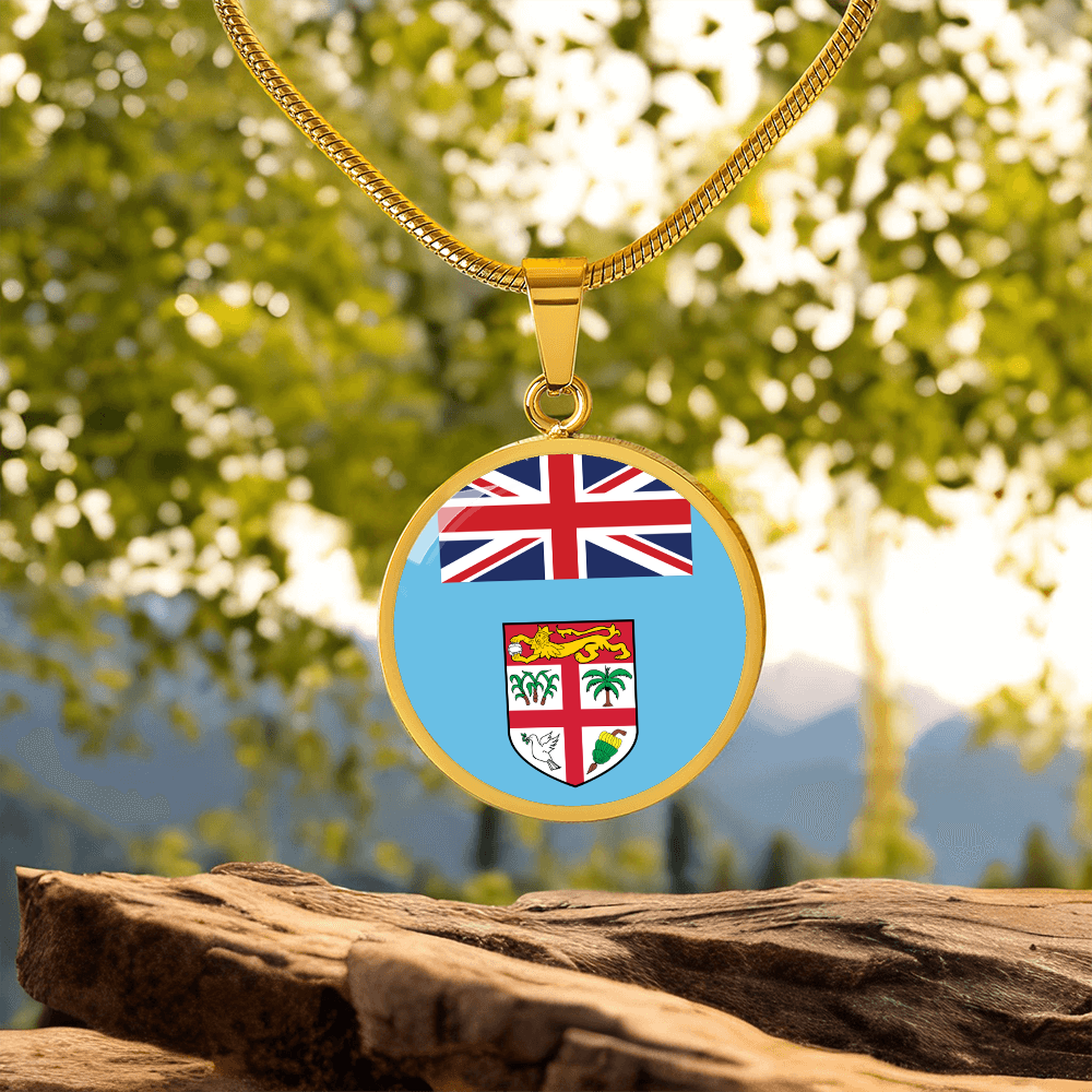 Fiji Flag Pendant Necklace
