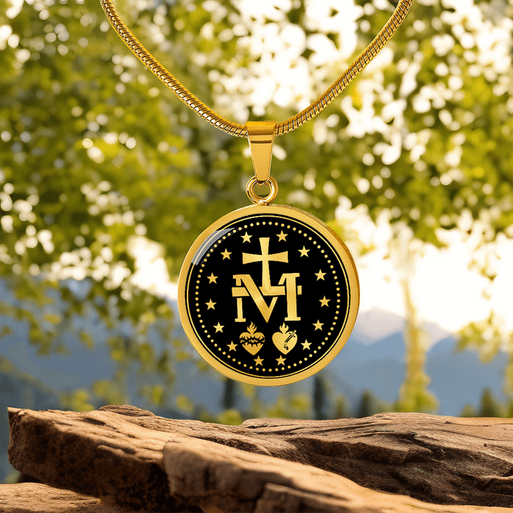 Sacred Heart & Cross Necklace