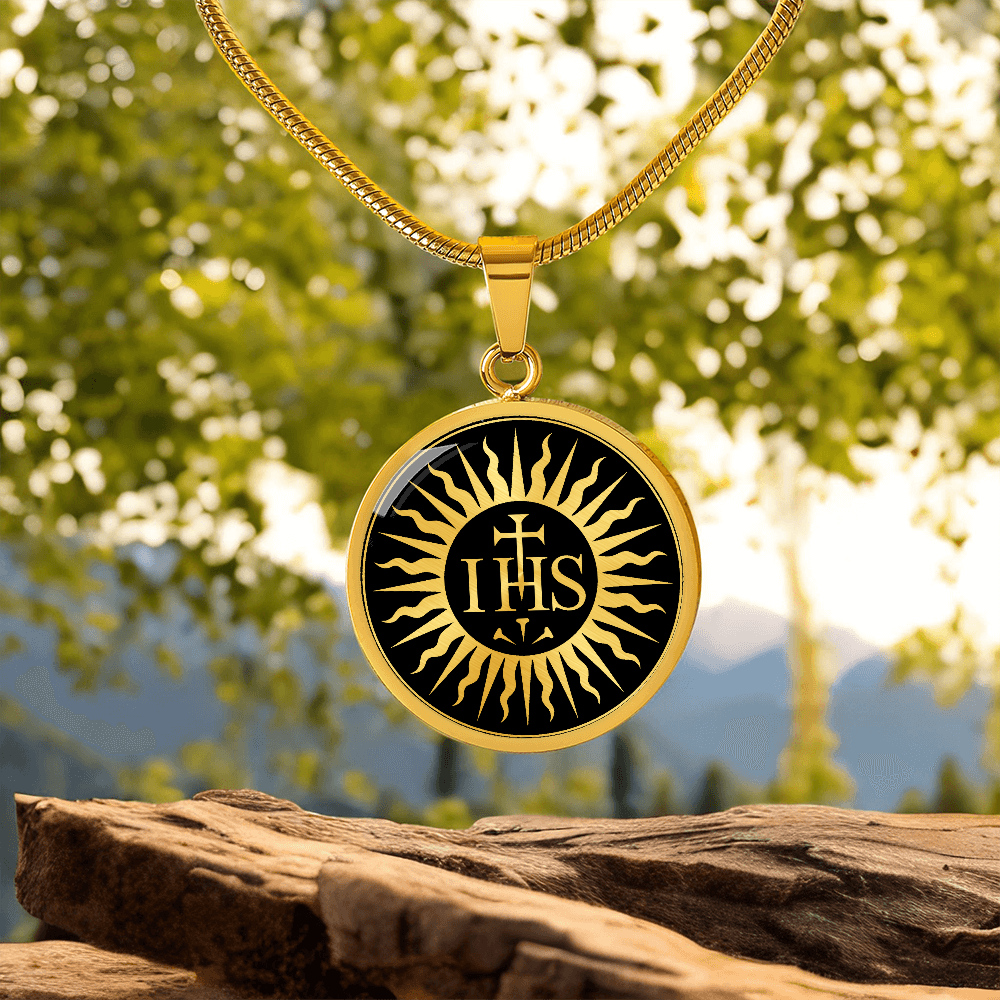 IHS Christogram Necklace
