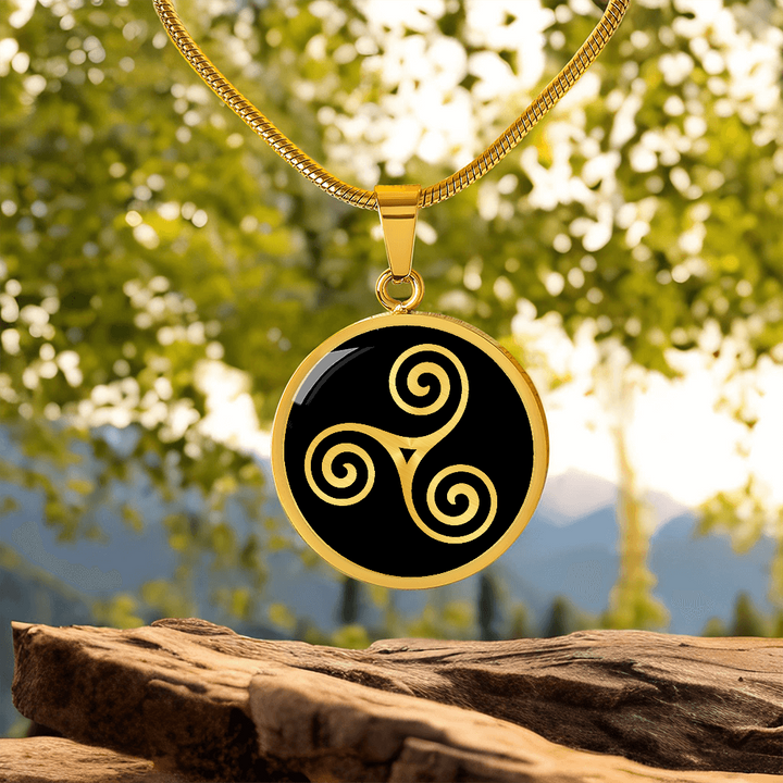 Celtic Triskele Balance Necklace