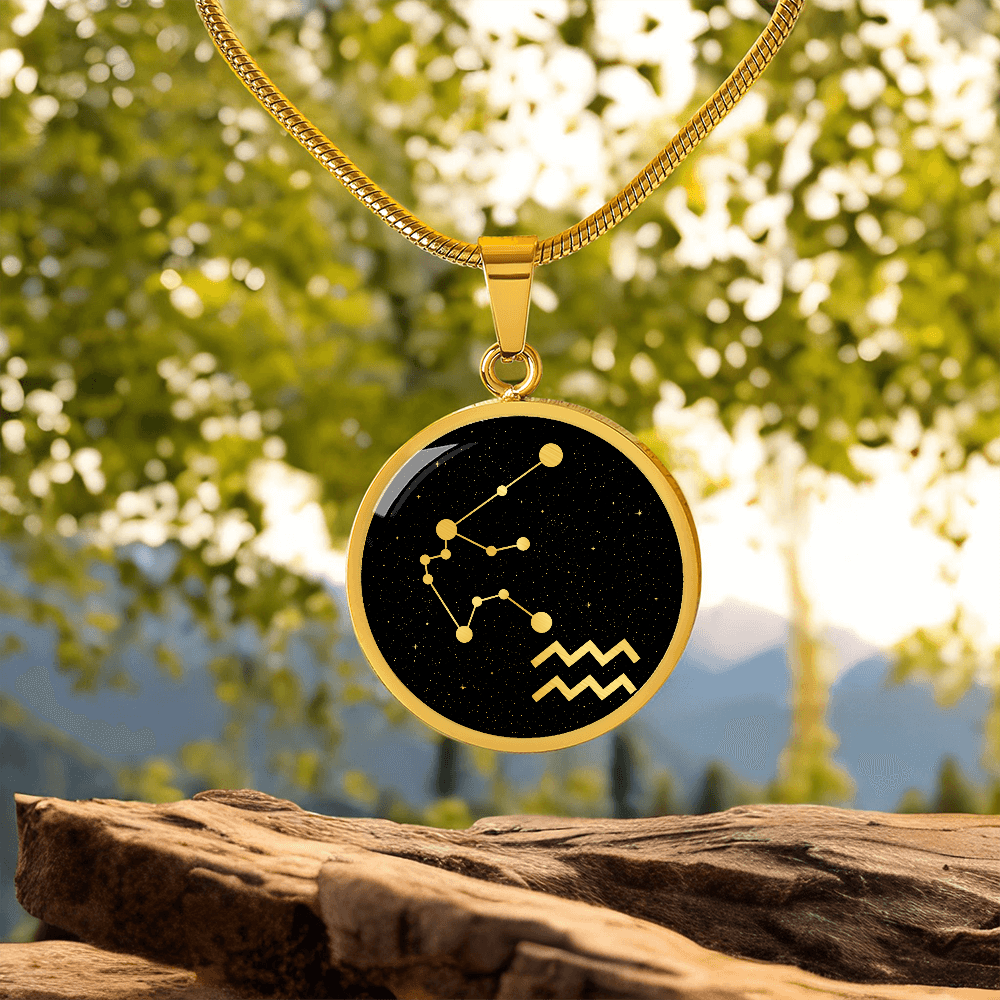 Aquarius Zodiac Necklace