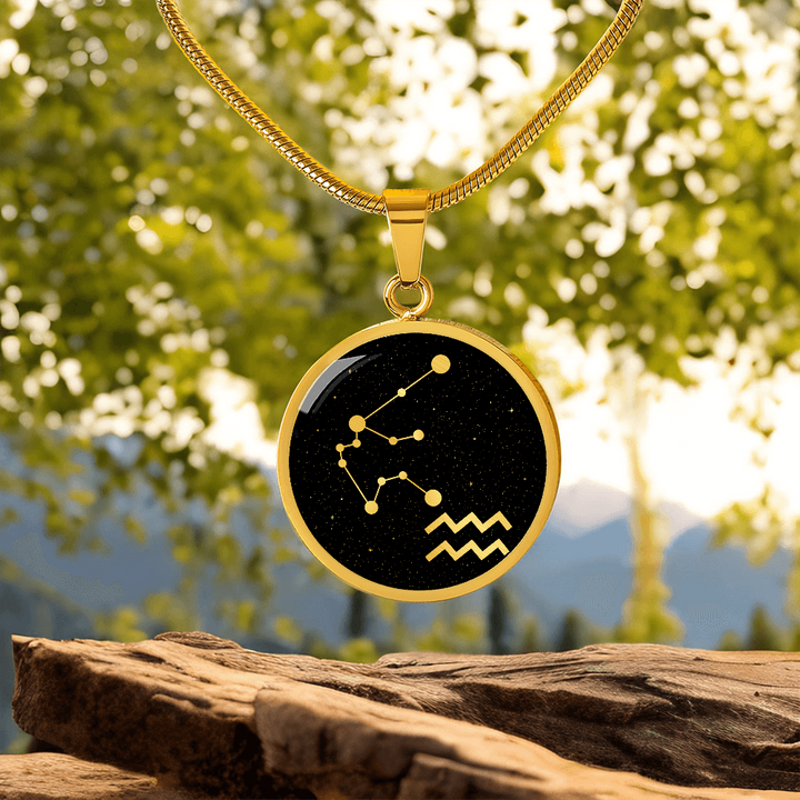 Aquarius Zodiac Necklace