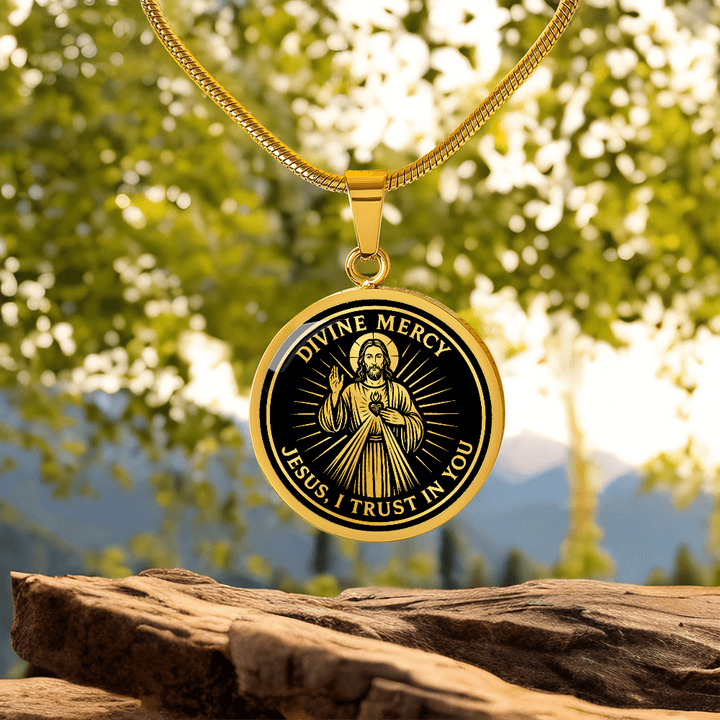 Divine Mercy Jesus Necklace