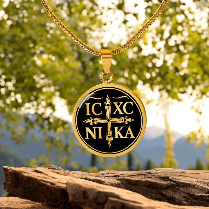 Chi Rho Cross Necklace