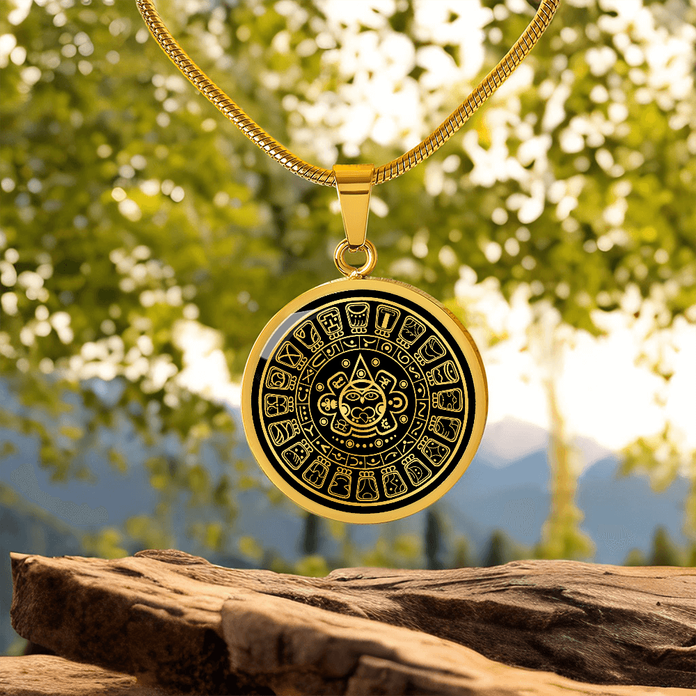 Mayan Calendar Necklace