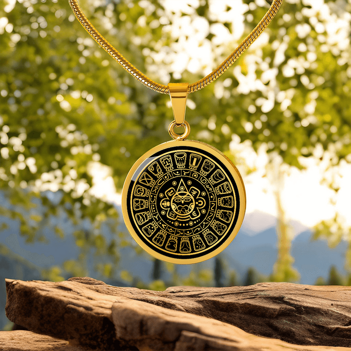 Mayan Calendar Necklace