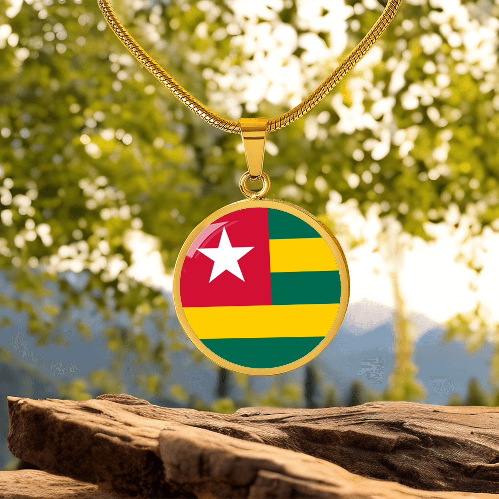 Togo Flag Pendant Necklace