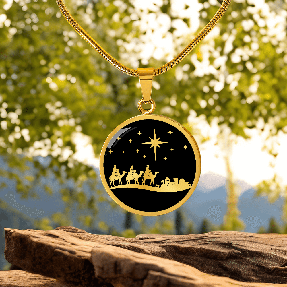 Three Kings Nativity Necklace
