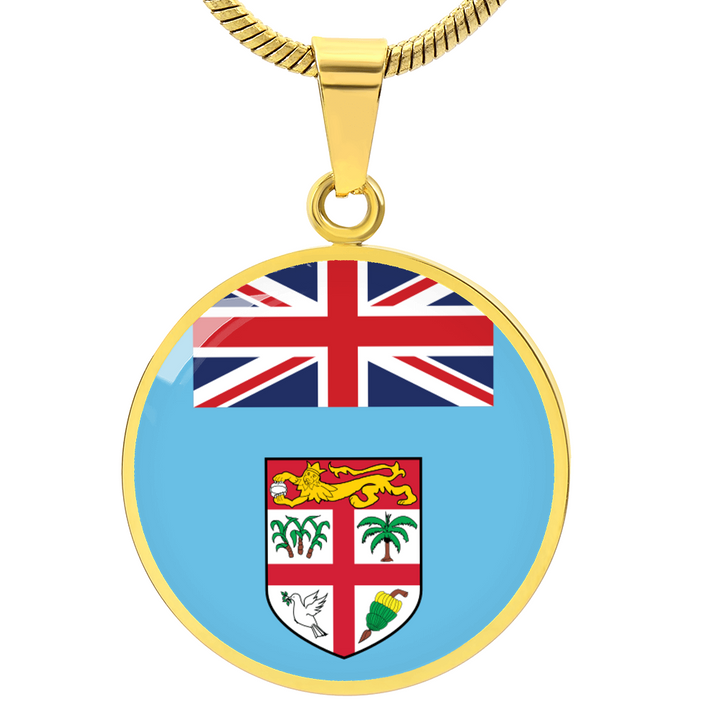 Fiji Flag Pendant Necklace