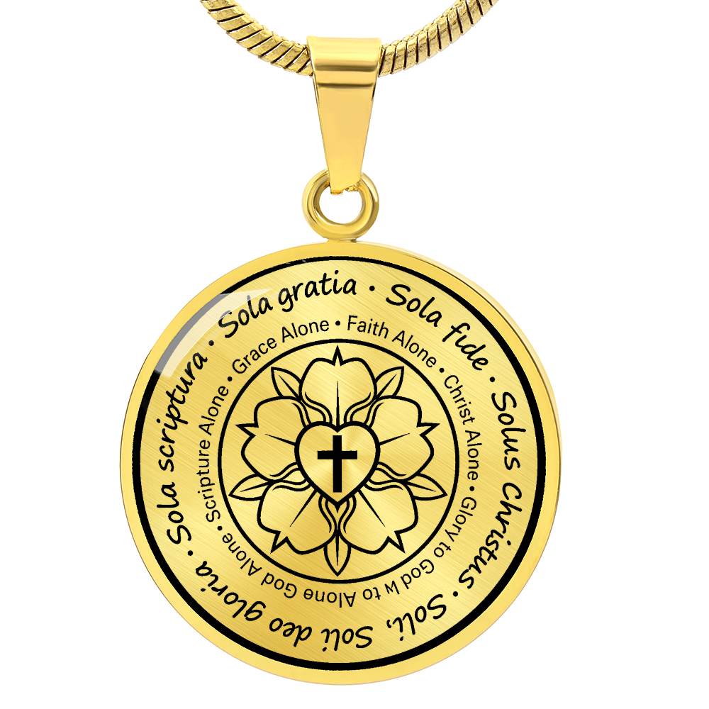 Solo Gratia Heart Cross Necklace