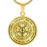 Solo Gratia Heart Cross Necklace
