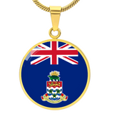 Cayman Islands Flag Pendant Necklace